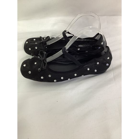 Free People 'Shine For You' Black Ballet Flats Size US 10 - Picture 3 of 5